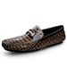 Loafu-Schuhe, Herrenschuhe mit Krokodilmuster, elegante Herrenschuhe, Doudou-Lederschuhe_voghion.com