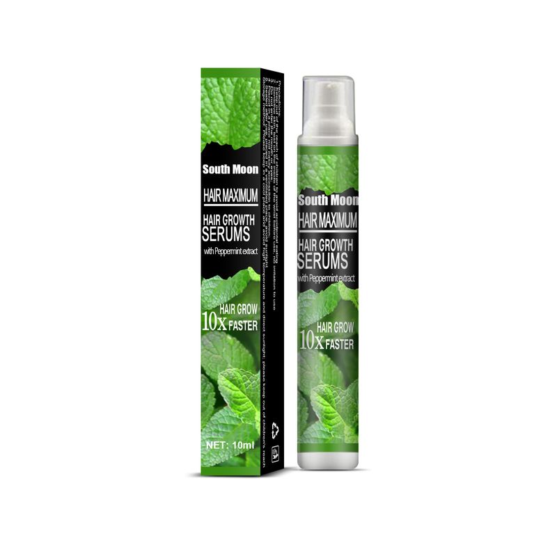 Spray à l'huile essentielle de soin des cheveux épais à base de plantes South Moon Mint_voghion.com