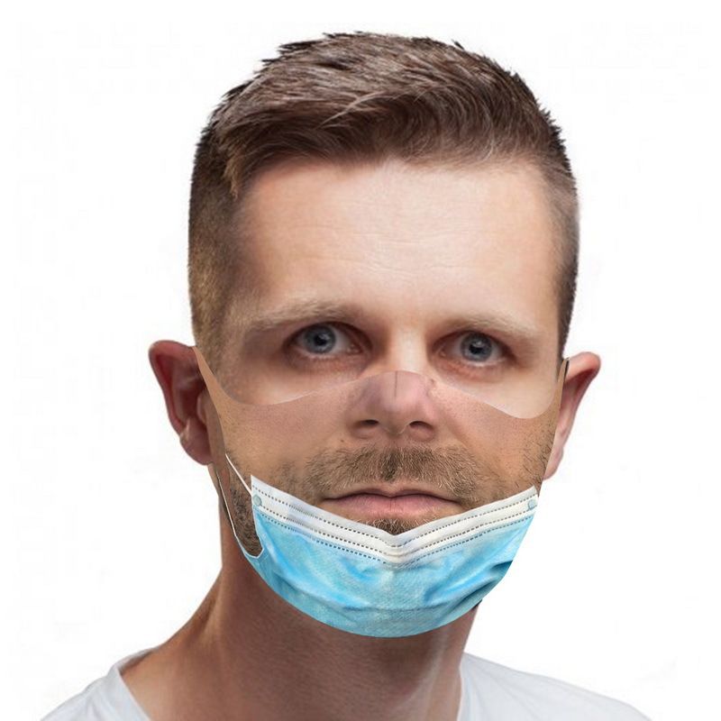 Black Funny Ear-Hanging Unisex Printed Dustproof Cotton Mask_voghion.com