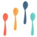 Eco-Friendly Wheat Straw Baby Spoons - Short Handle Infant Feeding Utensils For Purees & Cereals (Set Of 6, BPA-Free, Nordic Style, Assorted Colors)_voghion.com