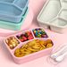 XGXN Set Bento da 4 pezzi - Preparazione pasti riutilizzabile per adulti/bambini_voghion.com