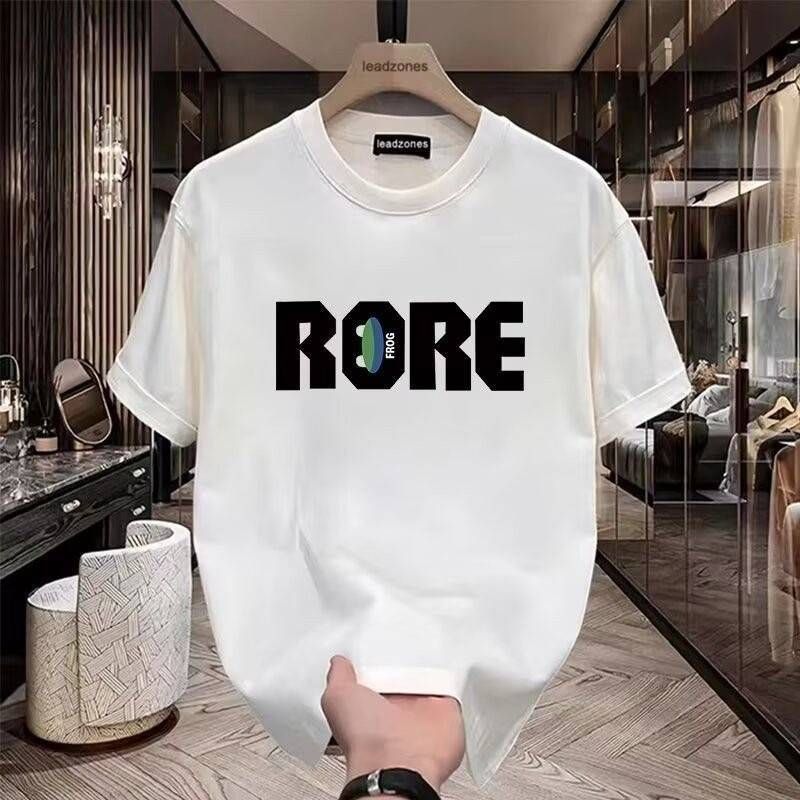 2025 Sommer Lose Männer Und Frauen Pullover 100% Baumwolle Kurzarm T-shirt_voghion.com