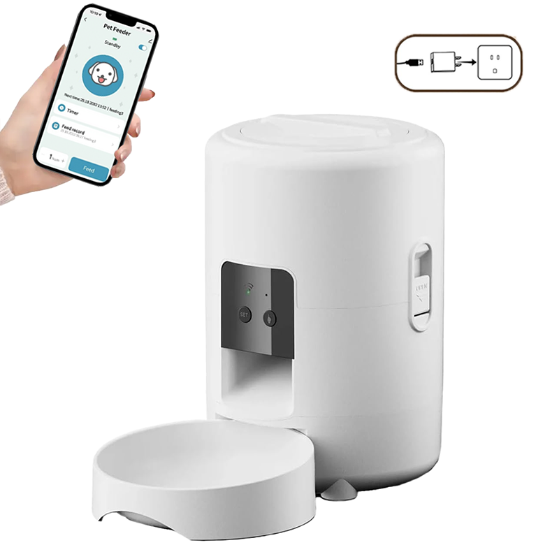 2L Bullet-shaped Pet Feeder WIFI Version Smart Feeder_voghion.com