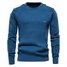 Pullover Herren Bottom Plaid Pullover Strickpullover Herren Hochelastisch_voghion.com