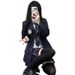 Mädchen JK Uniform Marineblauer Anzug im College-Stil Blazer Karorock Hemd Outfit Set für Damen_voghion.com