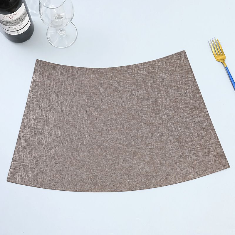 Runde Tischmatte, einfache Anti-Verbrühungsmatte für Zuhause, fächerförmige Matte für Hotels, Isoliermatte, Schüsselmatte, Untersetzer, einfarbig_voghion.com
