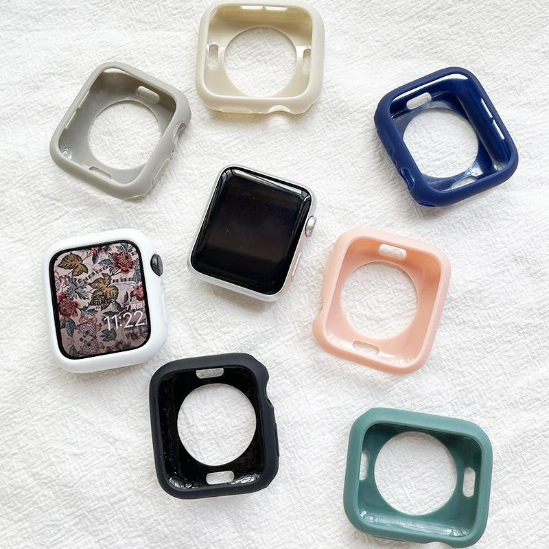 Case for Apple Watch Series 8 7 6 Soft Silicone Cover case Bumper Protector Shell for iWatch SE 6 5 3 38MM 49MM 42MM 44MM 45MM_voghion.com