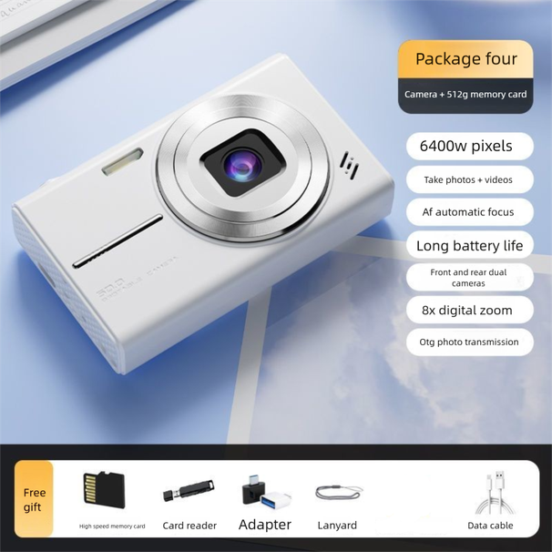 Speckam 6400W HD Digital Selfie CCD Campus Entry-Level Compact Camera_voghion.com