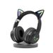 Cuffie da gioco Bluetooth over-ear per telefono cellulare, wireless, con bassi profondi, copertura completa, orecchie di gatto_voghion.com