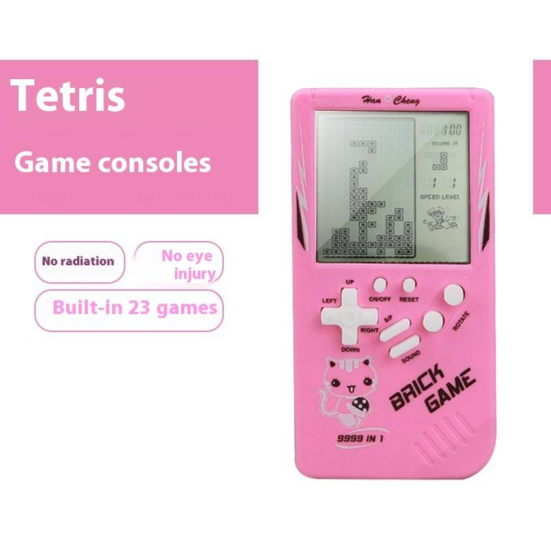 Classic Handheld Tetris Game Console - 5.5" Large Screen Retro Puzzle Gaming Device For Kids & Adults (Multiple Colors)​_voghion.com