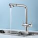 Best-selling Pull-out Kitchen Tap With Hot/cold Dual-control Water Purifier For Vegetable Washing, Three-in-one Sink Unit_voghion.com