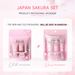LAIKOU japanska Sakura Travel Set 4-delad ansiktsvård Hydrating Fuktgivande Tillverkarplats_voghion.com