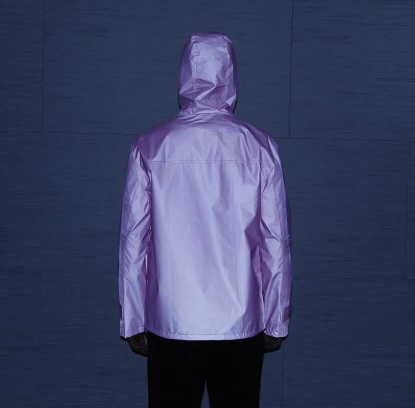 Men's Clothing outdoor sports street dance reflective windbreaker hooded jacket without hip hop jacket_voghion.com