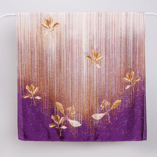 Summer new with floral tassel gradient design, beautiful scenery satin scarf, long scarf for daily leisure_voghion.com