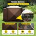 VEVOR Camping Gazebo Screen Tent; 12*12ft; 6 Sided Pop-up Canopy Shelter Tent with Mesh Windows; Portable Carry Bag; Stakes_voghion.com