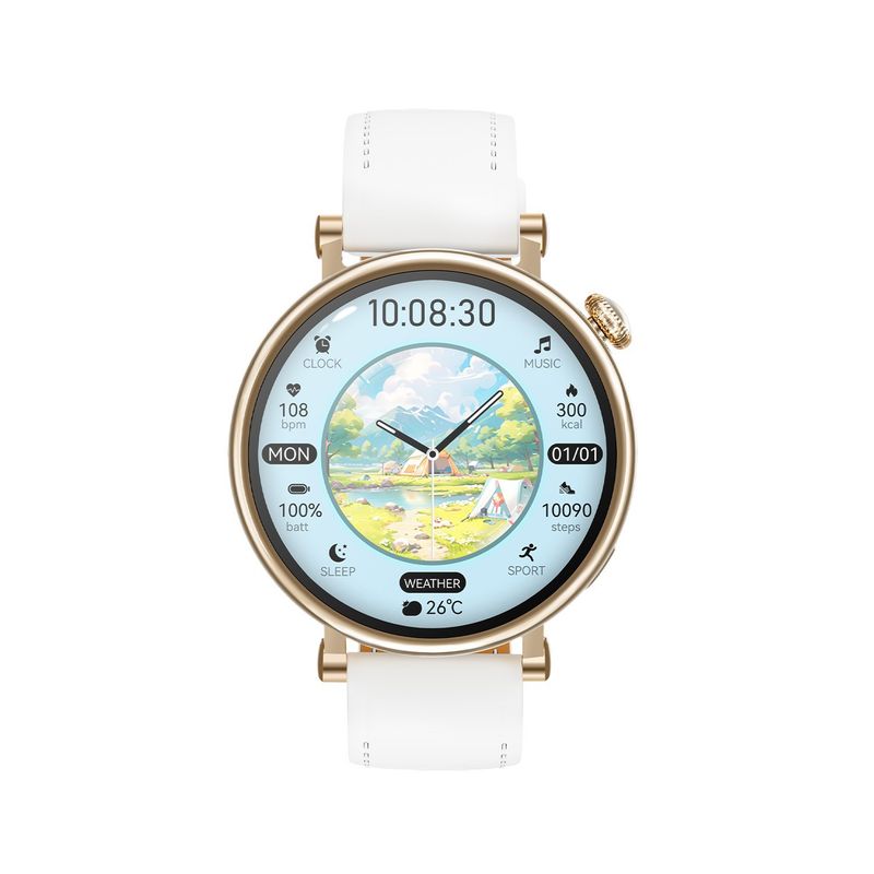GM2mini Smart Watch - Body Temperature, Heart Rate, Blood Pressure & SpO2 Monitor, Sleep Tracking, Fitness Tracker_voghion.com