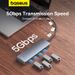 Baseus 4-poorts ABS USB-hub 3.0 voor laptop, multisplitteradapter voor Xiaomi Lenovo laptop, pc, computeraccessoires_voghion.com