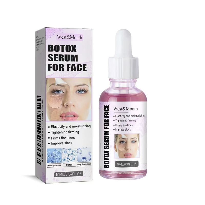 West & Month Botoxové sérum na obličej, hydratační krém proti stárnutí, pokročilé složení, kyselina hyaluronová, redukuje vrásky v orbitální oblasti_voghion.com