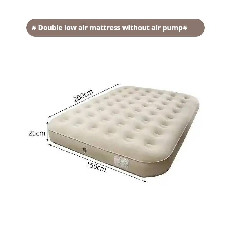 Inflatable Mattress Automatic Aerated Bed Tent Damp Proof Flocking Mat Outdoor Camping Household Cushion Easy Operate With No Pump150*200*25_voghion.com