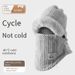 Women's Fleece Balaclava Face Mask - Winter Windproof Thermal Cycling Hood For Motorcycle & Biking, Soft Fluffy Lining, Helmet-Compatible_voghion.com