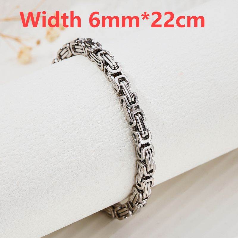 Bracciale da uomo in acciaio al titanio di alta qualità con catena a forma di chiglia imperiale che non sbiadisce_voghion.com