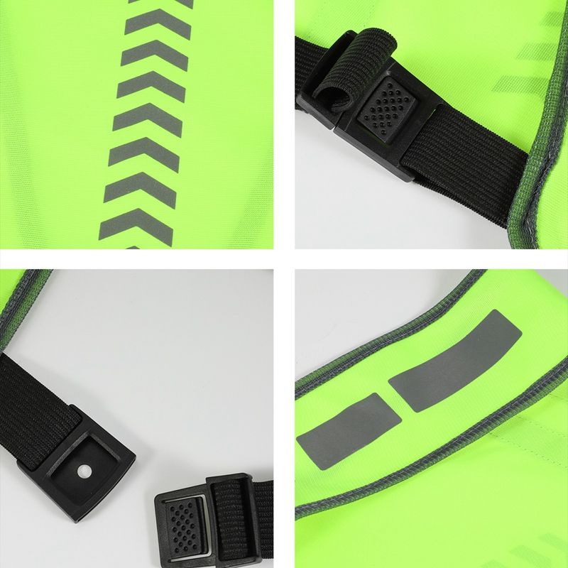Motorcycle Safety Jacket Visible Reflective Vest Working Clothes Night Security Running Cycling Racing Clothing Traffic Coat_voghion.com