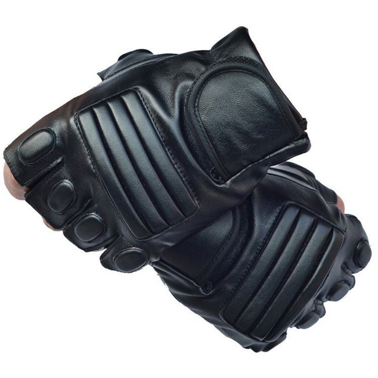 PU-Halbfingerhandschuhe für Herren, neue Motorrad-, Militär-, Fan-, Kletter-, Reit-, Fitness- und Outdoor-Sporthandschuhe_voghion.com
