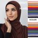 Sciarpe da donna, scialle in jersey di cotone elasticizzato, hijab, sciarpa da donna in jersey_voghion.com