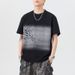 Summer Gradient Washable Cotton Sleeve T-shirt Men's China-Chic Leisure_voghion.com