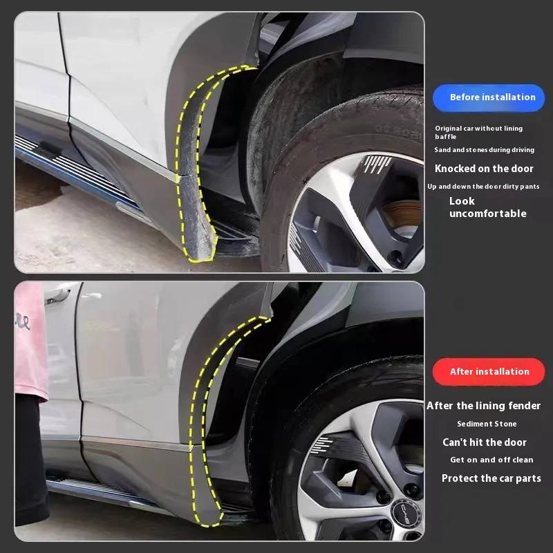 Leopard 5 spatbord, binnenvoering, conform de originele auto, kras- en krasbestendig, niet-destructieve installatie_voghion.com