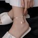 2023 New Trendy Sunshine Ankle Simple Snake Bone Blade Anklet Personality Minimalist Niche Design Versatile Foot Chain_voghion.com