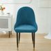 Semicircular jacquard chair cover with armrests curved full-cover dining chair cover universal office stool cover_voghion.com