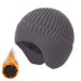 for Men And Women Winter Warm Knitted Wool Outdoor Cycling Ear Protection Beanie Without Fleece Head Wrap Hat_voghion.com
