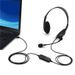 USB Wired Headphones Operator Earphones Rechargeable Headband Headset With Microphone Volume Control Reduction For_voghion.com
