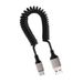 Câble USB C Câble de données pour téléphone portable Câble de charge à ressort rétractable_voghion.com