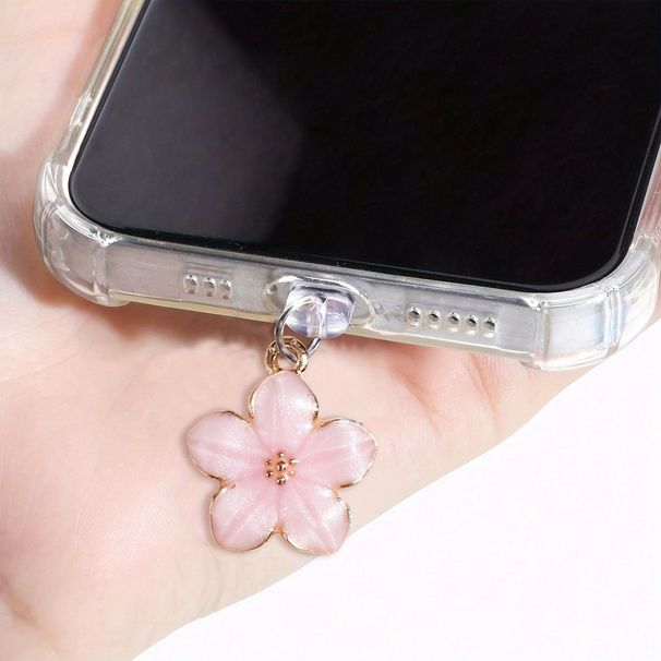 Phone Gardenia Decorative Dust Plug Pendant Type Universal_voghion.com