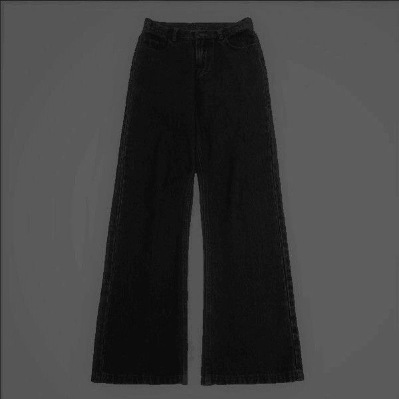 Jean évasé rétro pour homme – Pantalon bootcut en coton mélangé légèrement extensible (26-40) – Pantalon taille haute vintage à pattes d'éléphant pour le disco et le streetwear_voghion.com