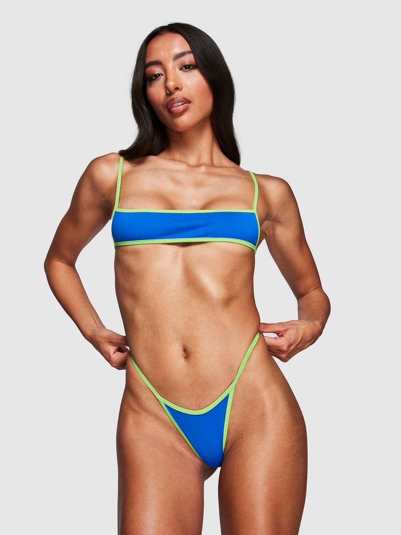 Seksowny, dzielony kostium kąpielowy, jednolity kolor, zabawne bikini_voghion.com