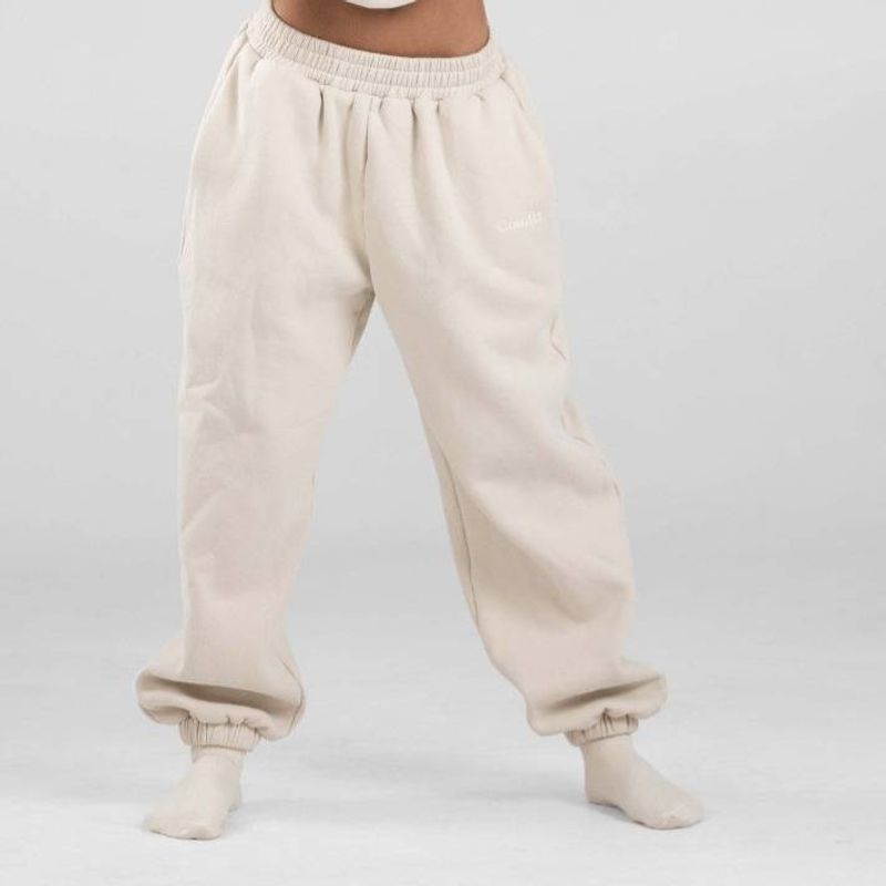 COMFRT geborduurde fleece hoodieset – comfortabele tweedelig loungewear (oversized pasvorm, katoenmix)_voghion.com