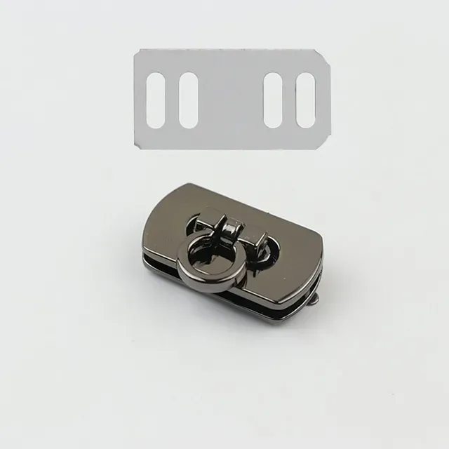 Metal Rectangle Turn Lock Twist Clasp For Leather Craft Women Handbag Shoulder Bag Purse DIY Hardware Wallet Accessaries_voghion.com