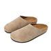 Men's And Women's 2025 New Style Closed-Toe Half Slippers Outdoor Flat Lazy Slip-On Single Shoes_voghion.com