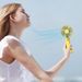 3-Speeds Rechargeable Handheld Desk Cooling Electric Fan Perfect For Travel Camping Portable Fan For Camping_voghion.com
