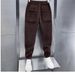 Men's Clothing Autumn New Style Corduroy Fashion Casual Pants Men's Trendy Loose Slim Sweatpants Sports Trousers_voghion.com