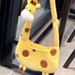 Versione coreana, carina, giraffa, peluche, cartone animato, borsa a tracolla, stile foresta, borsa a tracolla a forma di cuore per ragazza, regalo_voghion.com