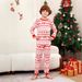 Tuta natalizia per bambini in tessuto ignifugo certificato CPC con stampa di cervi e fiori per ragazzi e ragazze, abbigliamento per la casa e pigiami_voghion.com