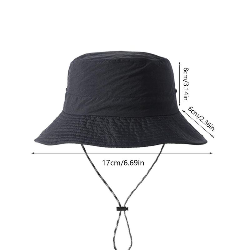 Hot Sale Summer Outdoor Uv Protection Men's Bucket Hats Waterproof Wide Brim Sun Breathable Adjustable Fishing Hat_voghion.com