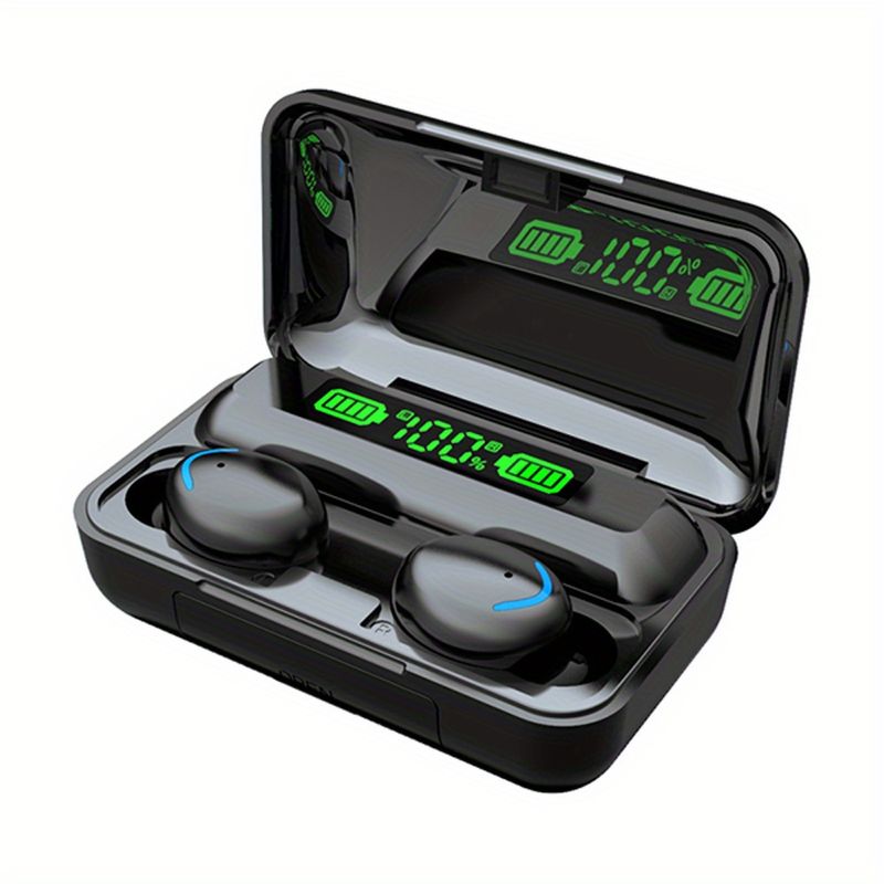 Auricolari wireless a lunga durata 40H Pro - Cuffie in-ear con controllo touch e bassi migliorati con doppio microfono, ricarica rapida USB-C, display di alimentazione a LED_voghion.com