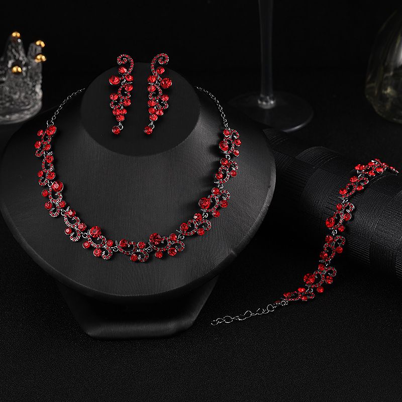Women's Light Luxury Fashion Rhinestone Premium Feeling Necklace Wedding Bridal Wedding Dresses_voghion.com