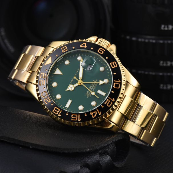 Herren Quarz Keramik Ring Trendy Herrenmode Uhr Stahlband Nachtlicht Wassergeist wasserdichte Uhr_voghion.com