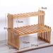 3-Tier Bamboo Plant Stand Modern Desktop Shelf Organizer For Succulents Small Potted Plants Space Saving Indoor Outdoor Flower Display Rack_voghion.com